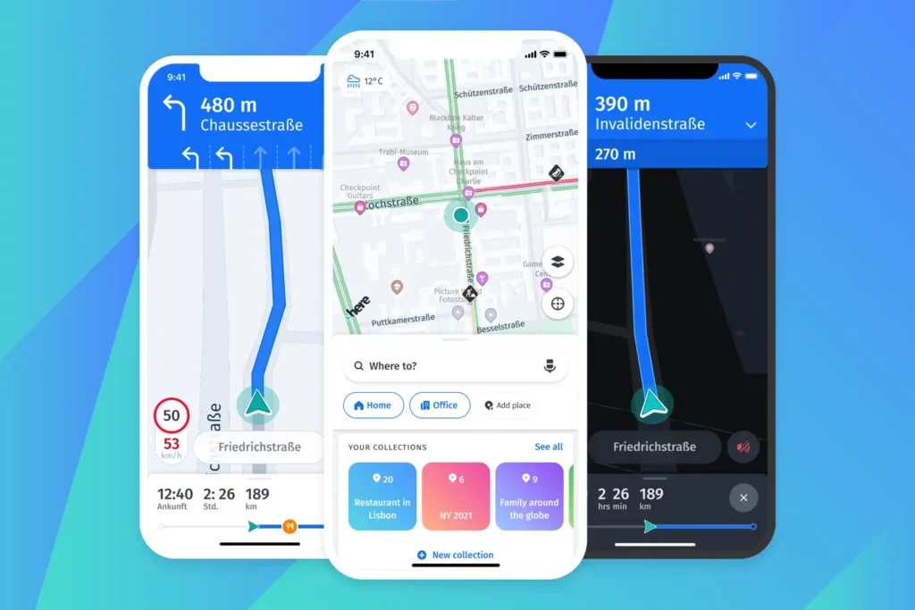 ứng dụng bản đồ HERE WeGo