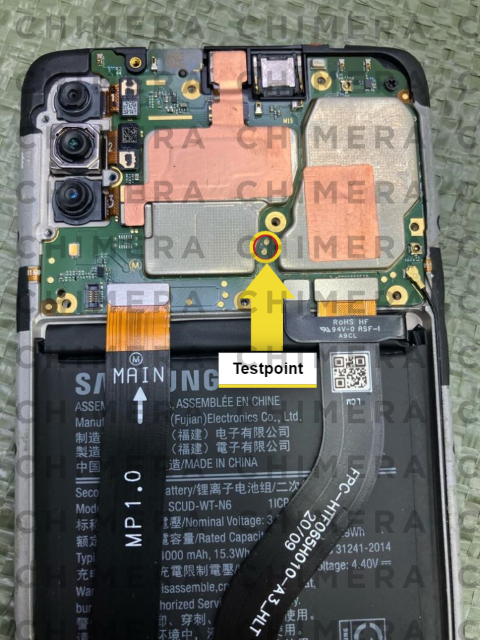 test point samsung a20s a207f